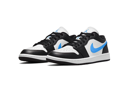 Jordan 1 Low Black Uni Blue White W